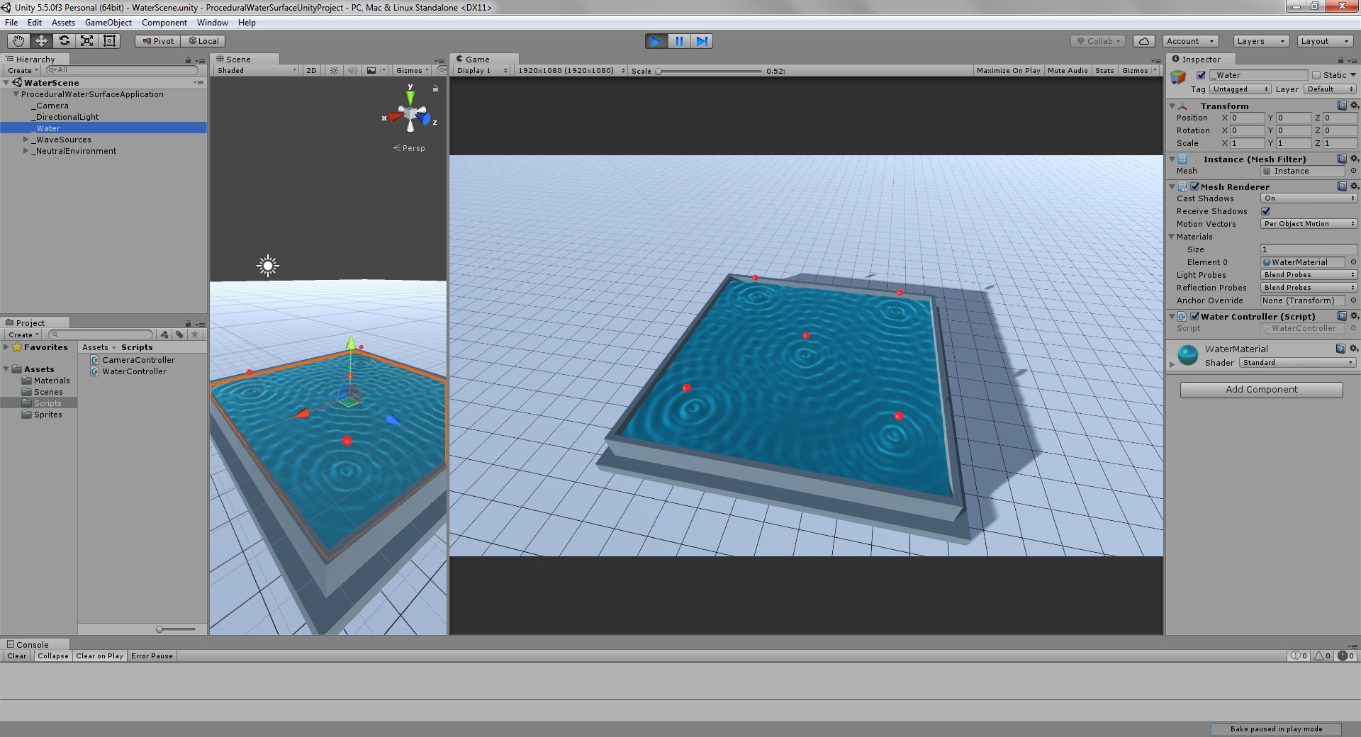 konsfik-procedural-water-surface-unity3d-project-editor-snapshot